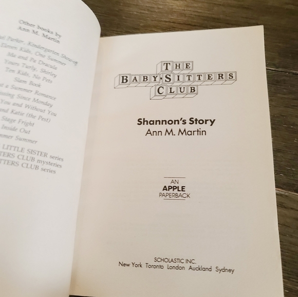 Vintage 90s The Babysitters Club Special Edition Shannon's Story Book - Picture 4 of 6